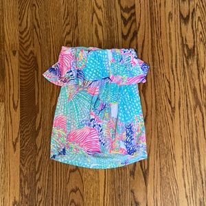 Lily Pulitzer strapless layered women’s top